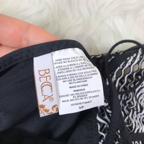 NEW Becca crochet lace swimsuit - Picture 8 of 8